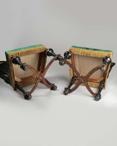Antiquités - Chaises anglo-hollandaises du XVIIe siècle