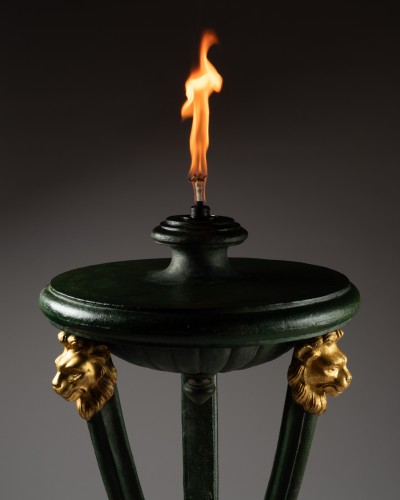 Luminaires Bougeoirs et Chandeliers - Suite de trois athéniennes brûle parfum