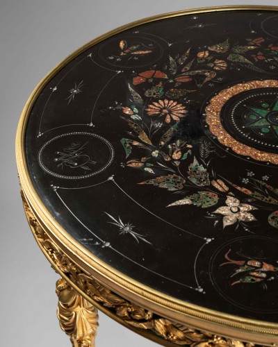 Furniture  - Gilded bronze table, model by Adam Weisweiler