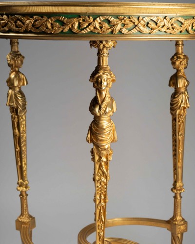 - Gilded bronze table, model by Adam Weisweiler