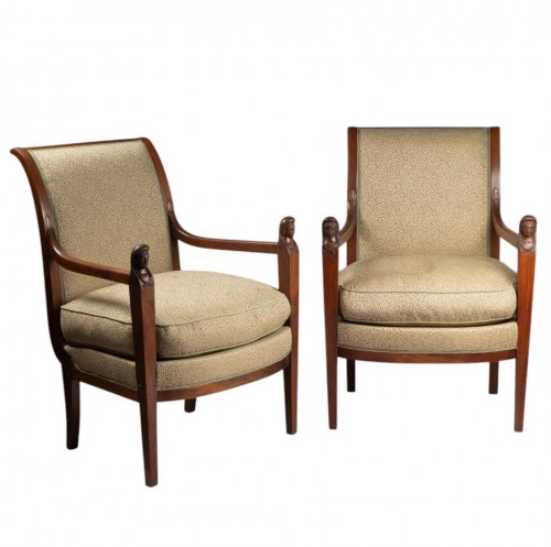 Suite of four armchairs from the Directoire period, attributed to Jacob-Des