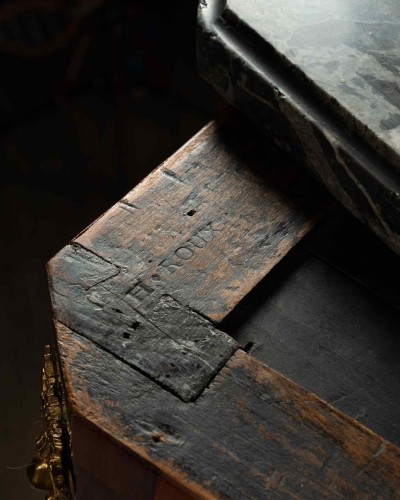 Antiquités - Louis XVI Period Drop-Front Secretary Stamped H. Roux