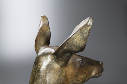 XXe siècle - Tête de biche par Hervé t’Serstevens (né en 1961)