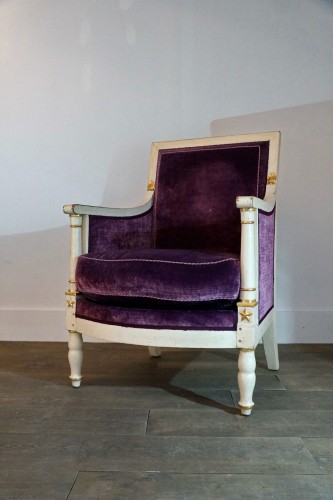 Paire de bergères époque Consulat - Sièges Style Empire