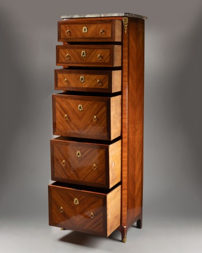 Semainier XVIIIe estampillé Pierre-François Guignard - Mobilier Style Louis XVI