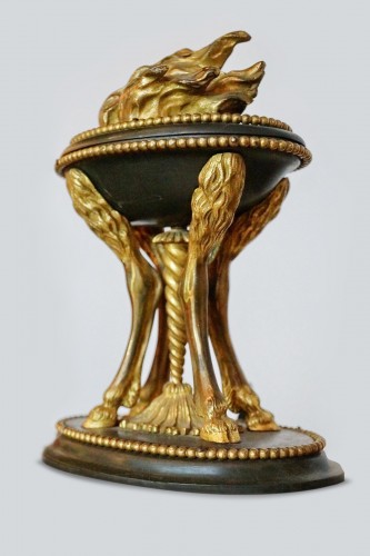 Paire d'athéniennes en bronze doré d'époque Directoire - Objet de décoration Style Directoire