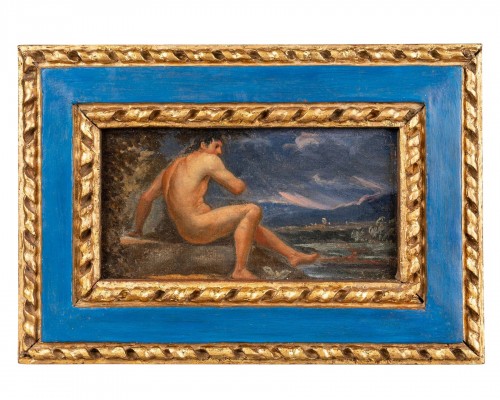 Homme nu de dos, Italie fin XVIIIe
