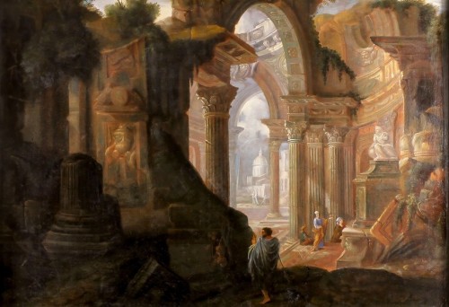 Architectural capricci, French work from the late 18th century