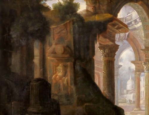 Architectural capricci, French work from the late 18th century - 