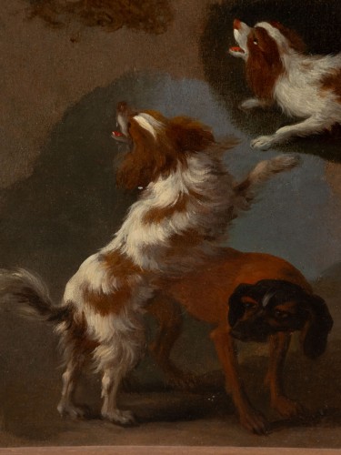 Etude de chiens de Adriaen de Gryef (1670 - 1722) - Étienne de Roissart