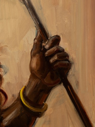 Tableaux et dessins Tableaux du XXe siècle - Chef de la tribu Uele - André Hallet (1890-1959)