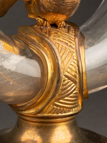  - Japonist lyre-shaped vase in Baccarat crystal, 19th century (circa 1880)