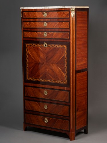 Secrétaire à abattant Louis XVI d'Etienne Avril - Mobilier Style Louis XVI