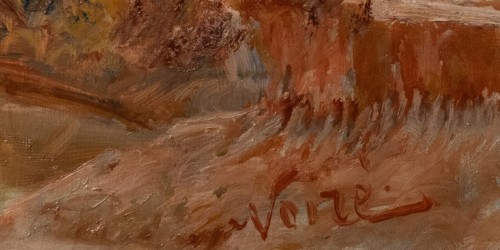 Paysage oriental au bord de l’oued au bord de l'Atlas par Maxime Noiré (1861-1927) - 