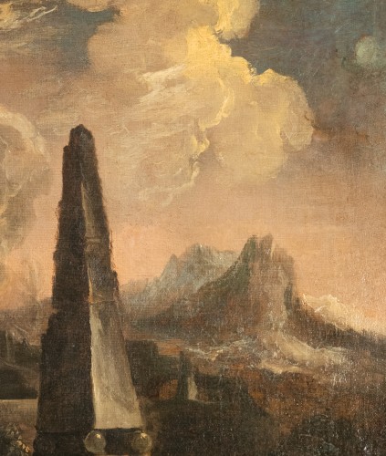 Paysages de ruines imaginaires, école napolitaine de la fin du XVIIe siècle - Étienne de Roissart