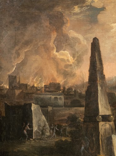 17th century - Imaginary ruin landscapes, Neapolitan shool from the late 17th century