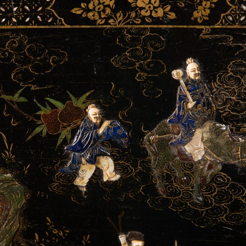 Paravent six feuilles Chine XVIIIe siècle - Mobilier Style Louis XVI