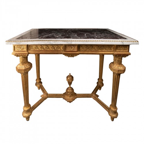 Gilded wood table late 18th century