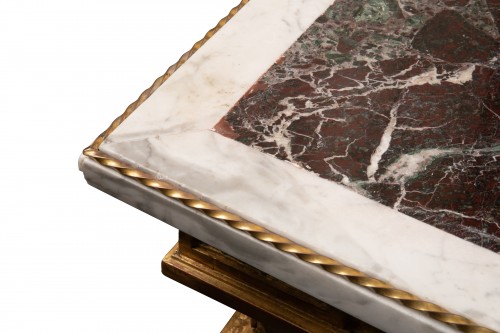 Table en bois doré fin du XVIIIe siècle - Laurent Chalvignac