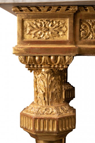 Table en bois doré fin du XVIIIe siècle - Louis XVI