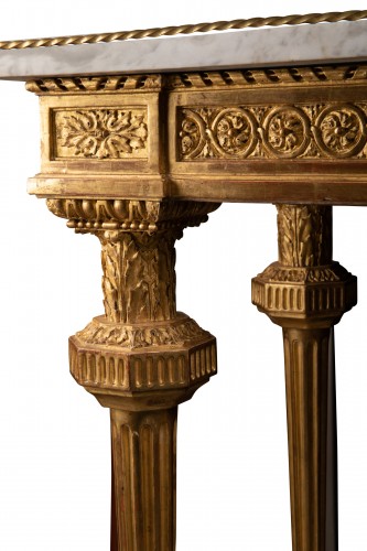 Louis XVI - Table en bois doré fin du XVIIIe siècle