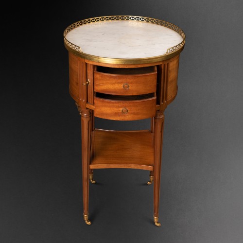 Furniture  -  Louis XVI &quot;Table de salon&quot; stamped CANABAS  JME 