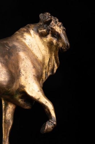 Taureau en bronze fin XVIIe siècle - Sculpture Style Louis XIV