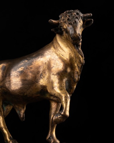 Antiquités - Taureau en bronze fin XVIIe siècle