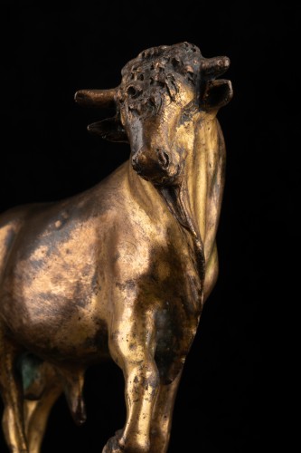 Antiquités - Taureau en bronze fin XVIIe siècle
