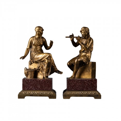 Bronzes pair late 18th century