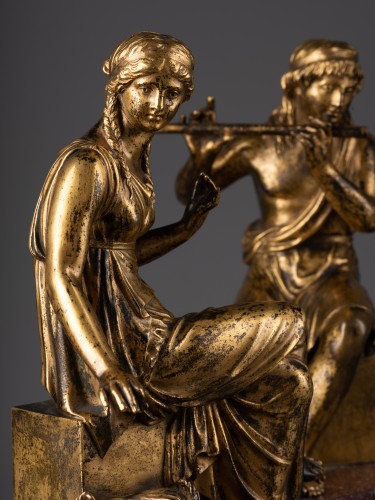 Louis XVI - Paire de bronzes fin du XVIIIe siècle