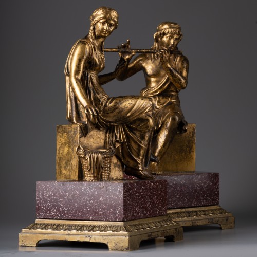 Antiquités - Bronzes pair late 18th century