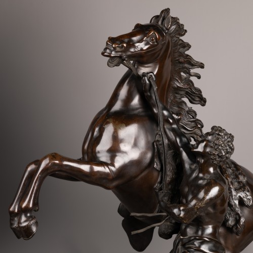 Restauration - Charles X - Paire de groupes en bronze premier tiers du XIXe siècle