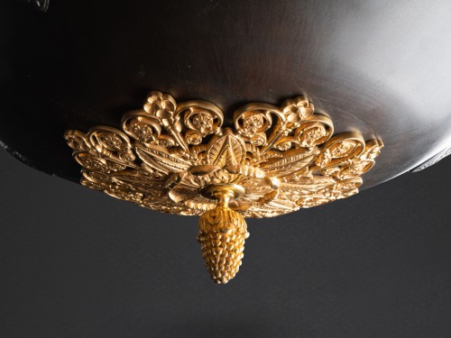 Empire - Bronze chandelier 12 lights Empire period circa 1800