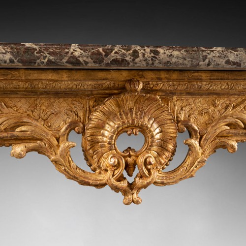 XVIIIe siècle - Table console époque Louis XIV début XVIIIe siècle