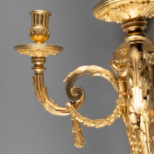 Antiquités - Pair of Louis XVI bronze sconces