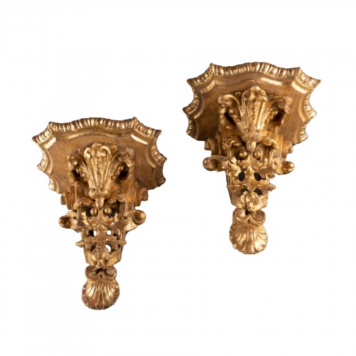 Régence wall brackets pair 18th century