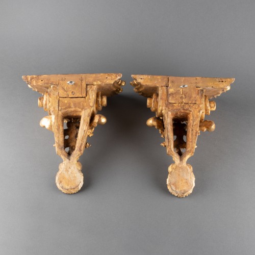 Antiquités - Régence wall brackets pair 18th century