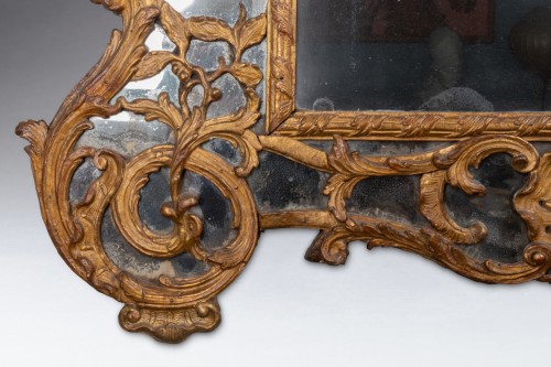 Régence Mirror period 18th century - Mirrors, Trumeau Style French Regence
