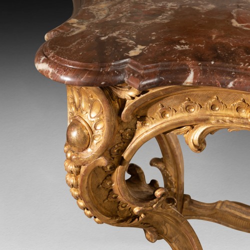 Mobilier Console - Grande console époque Louis XV milieu du XVIIIe siècle