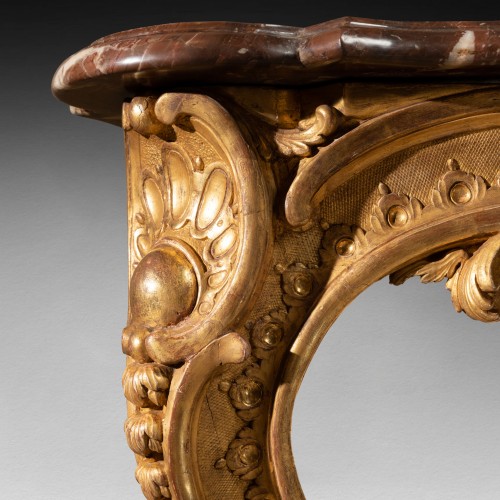 Grande console époque Louis XV milieu du XVIIIe siècle - Laurent Chalvignac