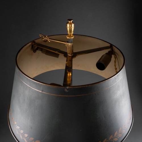 Antiquités - Bouillotte Lamp Empire period early 19th century