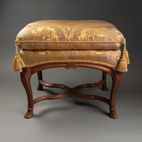 Paire de tabourets époque Régence XVIIIe siècle - Sièges Style Régence