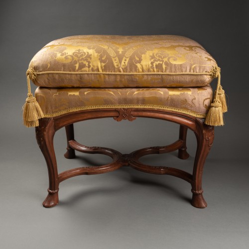 Paire de tabourets époque Régence XVIIIe siècle - Sièges Style Régence