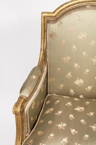 Sièges Fauteuil & Bergère - Paire de bergères époque Louis XVI estampillées SENE