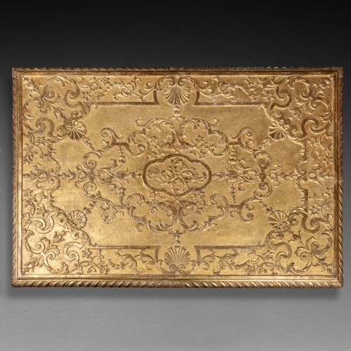 XVIIe siècle - Table de milieu bois doré fin du XVIIe siècle