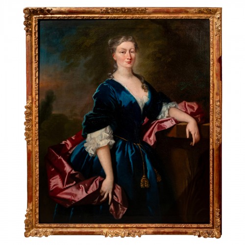 Portrait de femme, école anglaise du XVIIIe siècle