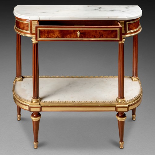 Console desserte époque Louis XVI - Mobilier Style Louis XVI