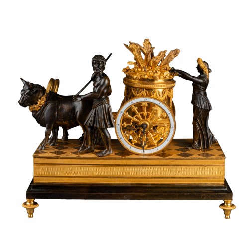 Cérès chariot clock circa 1800