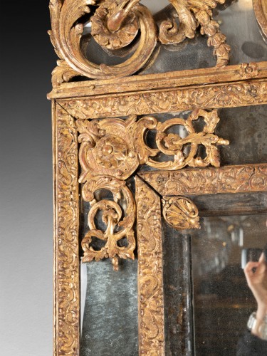 Miroirs, Trumeaux  - Miroir fin époque Louis XIV début de l'époque Régence